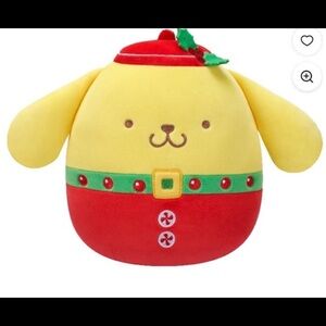 Squishmallow Christmas Hello Kitty Pompompurin 8 inch plush NWT